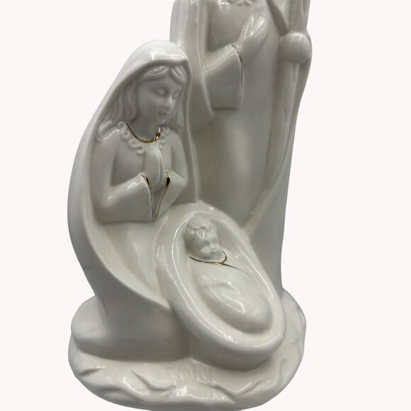 Holy Family Ceramic Nativity Scene Figurine One Piece Religious Jesus 10 inches - Picture 11 of 15